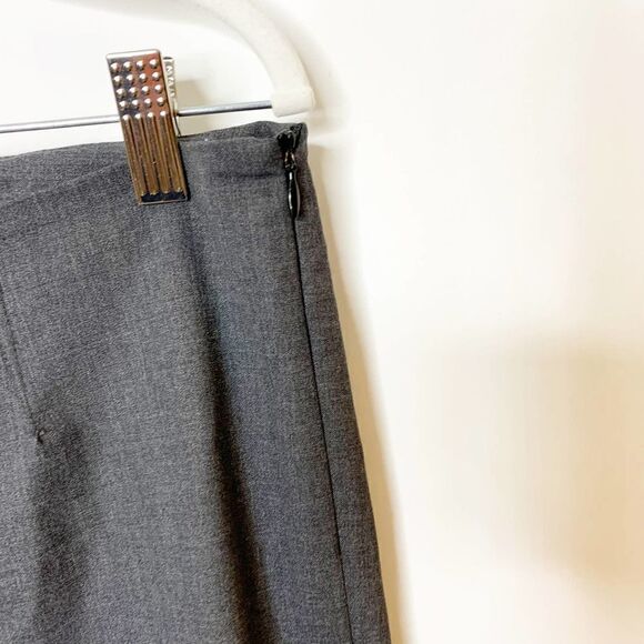 Theory Pants Womens Wool Blend Straight Trouser Pant Ladies Size 6 Gray - Picture 2 of 7